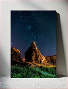 Πίνακας, Starry Night over Rock Formations Έναστρη νύχτα πάνω από βράχους