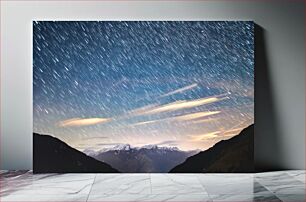 Πίνακας, Starry Night Over the Mountains Έναστρη Νύχτα Πάνω από τα Βουνά