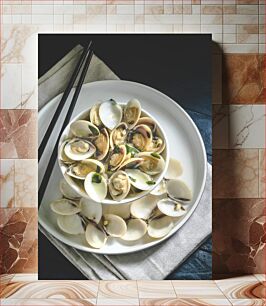 Πίνακας, Steamed Clams with Herbs Μύδια στον ατμό με βότανα