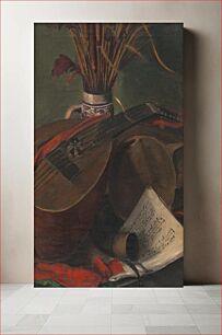 Πίνακας, Still life with a mandolin, Emil Ballo