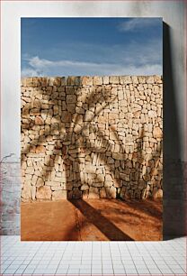 Πίνακας, Stone Wall with Shadows Πέτρινος τοίχος με σκιές