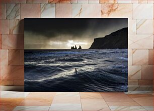 Πίνακας, Stormy Sea and Rock Formations Θυελλώδεις θαλάσσιες και βραχώδεις σχηματισμοί