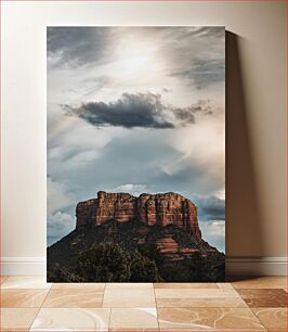 Πίνακας, Stormy Skies Over Red Rock Θυελλώδεις ουρανοί πάνω από τον κόκκινο βράχο