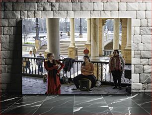 Πίνακας, Street Performers in Historic Pavilion Street Performers στο Historic Pavilion