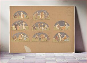 Πίνακας, Studies for Lunettes (1890–1897) by Charles Sprague Pearce