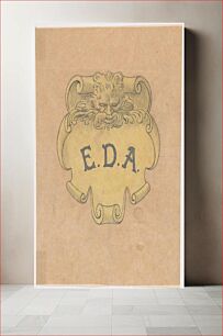 Πίνακας, Study for a bronze name plate for Edward D. Adams