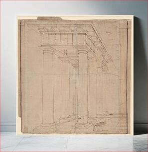 Πίνακας, Study for a Colonnade in Perspective