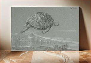 Πίνακας, Study of a Tortoise, and Prospect of a Fortified City by the Sea (Venice)