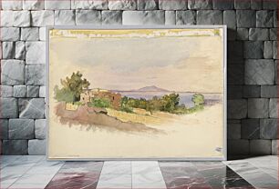 Πίνακας, Study of landscape, Sorrento by William Stanley Haseltine, American, 1835–1900