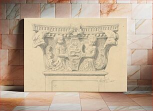 Πίνακας, Study of stucco decoration, Eugene Wallachy