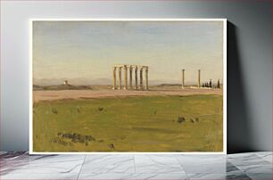 Πίνακας, Study of the ruins of the Temple of Olympian Zeus by Lockwood de Forest