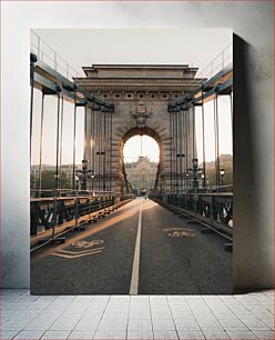 Πίνακας, Sunrise on Chain Bridge Ανατολή στη Γέφυρα Αλυσίδων