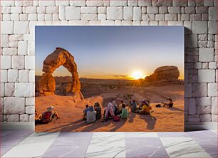 Πίνακας, Sunset at Delicate Arch Ηλιοβασίλεμα στο Delicate Arch