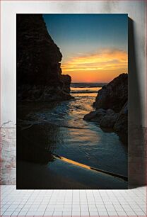 Πίνακας, Sunset at the Beach Ηλιοβασίλεμα στην παραλία