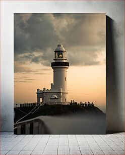 Πίνακας, Sunset at the Lighthouse Ηλιοβασίλεμα στο Φάρο