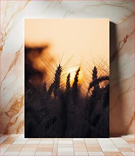 Πίνακας, Sunset in the Wheat Field Ηλιοβασίλεμα στο σιτάρι