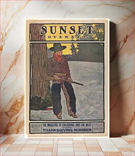 Πίνακας, Sunset Magazine: Thanksgiving Number, November (1904) by Lafayette Maynard Dixon (1875-1946)