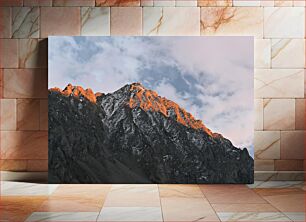 Πίνακας, Sunset on Mountain Peaks Ηλιοβασίλεμα στις βουνοκορφές