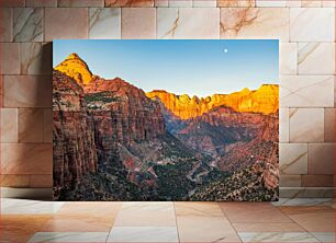 Πίνακας, Sunset Over Canyons Ηλιοβασίλεμα πάνω από φαράγγια