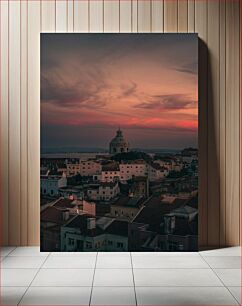 Πίνακας, Sunset Over Cityscape Ηλιοβασίλεμα πάνω από το αστικό τοπίο