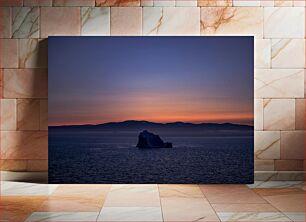 Πίνακας, Sunset Over Iceberg Ηλιοβασίλεμα πάνω από το παγόβουνο