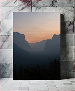 Πίνακας, Sunset Over Mountain Range Ηλιοβασίλεμα πάνω από την οροσειρά