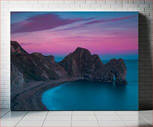 Πίνακας, Sunset Over Rocky Coastline Ηλιοβασίλεμα πάνω από τη βραχώδη ακτή