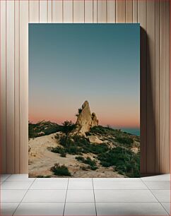 Πίνακας, Sunset Over Rocky Landscape Ηλιοβασίλεμα πάνω από βραχώδες τοπίο