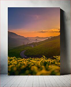 Πίνακας, Sunset over Rolling Hills Ηλιοβασίλεμα πάνω από το Rolling Hills