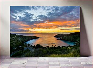 Πίνακας, Sunset Over Secluded Bay Ηλιοβασίλεμα πάνω από τον απομονωμένο κόλπο