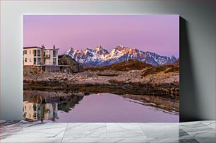 Πίνακας, Sunset over Snowy Mountains Ηλιοβασίλεμα πάνω από τα χιονισμένα βουνά