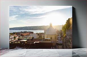 Πίνακας, Sunset Over the City Ηλιοβασίλεμα πάνω από την πόλη