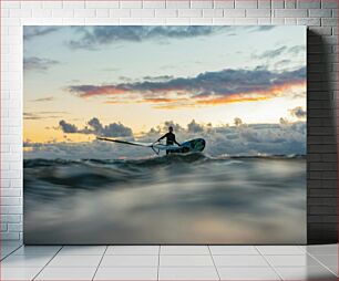 Πίνακας, Sunset Paddleboarding Sunset Paddleboarding