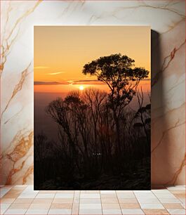 Πίνακας, Sunset Through Trees Ηλιοβασίλεμα μέσα από δέντρα