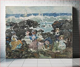 Πίνακας, Surf, Cohasset (c.1900–5) by Maurice Brazil Prendergast