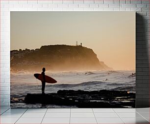 Πίνακας, Surfer at Sunset Σέρφερ στο ηλιοβασίλεμα