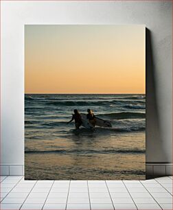 Πίνακας, Surfers at Dusk Surfers στο σούρουπο