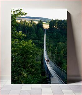 Πίνακας, Suspension Bridge in Nature Κρεμαστή Γέφυρα στη Φύση