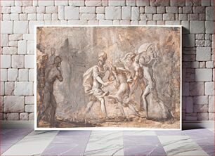 Πίνακας, Tarpeia is crushed under the shields of the Sabines by Giovanni Angelo Canini
