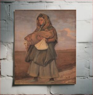 Πίνακας, Tater woman with her child on the heath by Hans Smidth