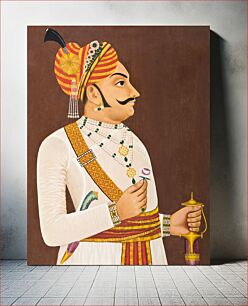 Πίνακας, Thakur Yaswanta Singh (reigned 1688-1707), vintage man illustration