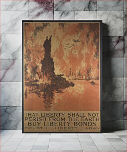 Πίνακας, That liberty shall not perish from the earth - Buy liberty bonds Fourth Liberty Loan / / Ioseph Pennell del. ; Heywood Strasser & Voigt Litho. Co. N.Y., imp