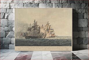 Πίνακας, The Action between his Majesty's Sloop "Bonne Citoyenne" and the French Frigate "La Furieuse"