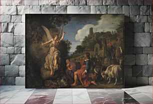 Πίνακας, The Angel Raphael Takes Leave of Old Tobit and his Son Tobias by Pieter Lastman