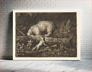 Πίνακας, The bear is caught in a trap by Allaert Van Everdingen