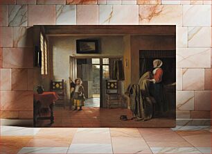 Πίνακας, The Bedroom (1658–1660) by Pieter de Hooch