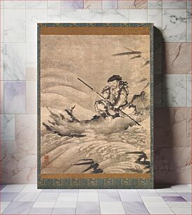 Πίνακας, The Chinese Explorer Zhang Qian on a Raft by Maejima Sōyū