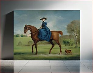 Πίνακας, The Countess of Coningsby in the Costume of the Charlton Hunt (1760) by George Stubbs