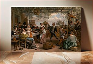 Πίνακας, The Dancing Couple (1663) by Jan Steen