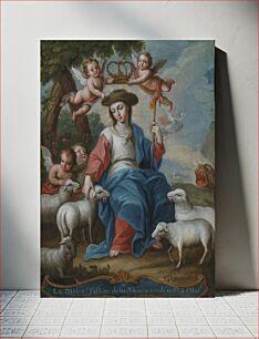 Πίνακας, The Divine Shepherdess (La Divina Pastora) by Miguel Cabrera